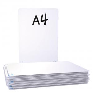 Show-me A4 Economy Drywipe Boards, Plain, Pack of 35