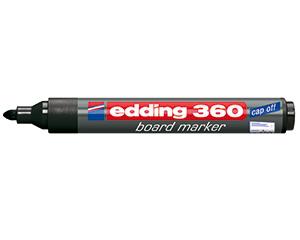 edding 360 Drywipe Board Markers, Pack of 10, Black