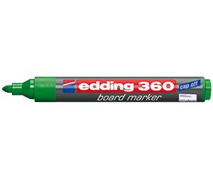 edding 360 Drywipe Board Markers, Pack of 10, Green