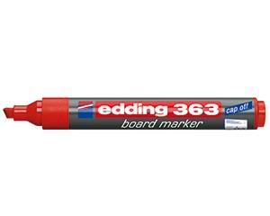 edding 363 Drywipe Board Markers, Pack of 10, Red