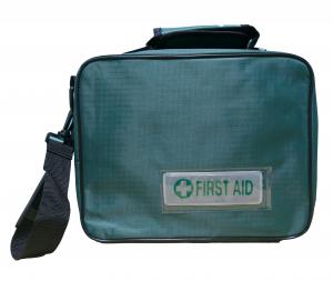 Empty Green First Aid Bag