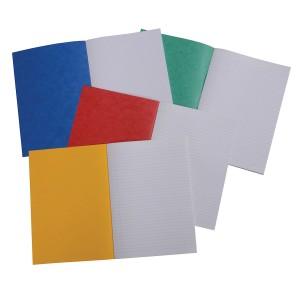 Exercise Books, A4+, 80 Pages, Ruled 8mm Feint and Margin, Yellow Covers, Pack of 50