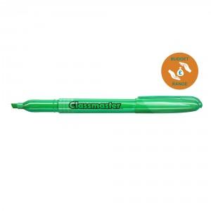 Slim Barrel Highlighters, Green, Pack of 10