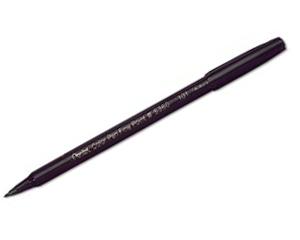 Pentel Coloring Pen, Black, Pack of 12