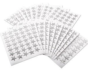 Peel and Stick Metallic Stars, Silver, Pack of 700