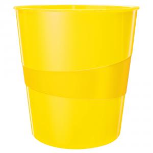 Leitz WOW Waste Bin, Yellow