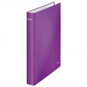 Leitz WOW Ring Binder Laminated, Purple