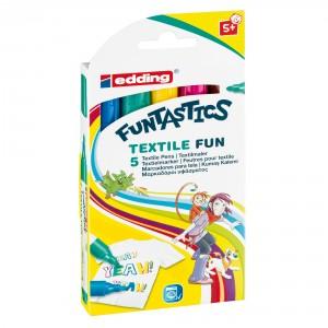 edding Funtastics Textile Fun, Pack of 5