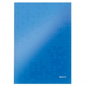 Leitz WOW Notebook A4 ruled with Hardcover, Blue