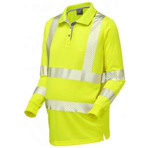 Maternity Hi-Vis Long Sleeve Polo Shirt