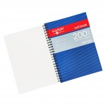 Noti Book Jot on Pad, Blue Striped Polypropylene Cover, A5, 200 Pagesabc