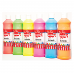 Readymix Fluorescent Paint, 600ml, Pack of 6abc