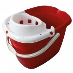 Mop Bucket, 15 litres, Detachable Strainer, Redabc