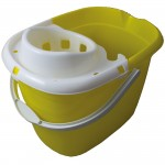 Mop Bucket, 15 litres, Detachable Strainer, Yellowabc