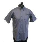 Dark Grey Short Sleeve Shirt with ERYC Logo, 16.5"