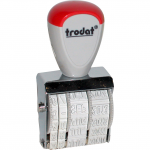 Trodat 1010 Standard Dater Stamp - 4mm Character Sizeabc