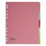 Extra Wide File Dividers, A4, 5 tab