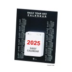 2025 Daily Desk Calendar, Tear-Off Boardabc