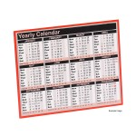 2025 Year To View Desk Calendarabc