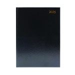 2025 A4 Diary, Week To View, Blackabc