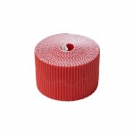 Bordette Roll, 2 x 7.5m strips, Bright Redabc