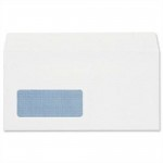 Envelopes, Banker, DL, White, Window, Self Seal, Box of 1000abc