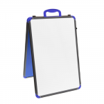 Wedge Whiteboard, Folding, Portrait, A2, Grey/Blue