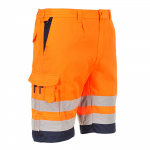 Hi-Vis Shorts, Orange, Size Mediumabc