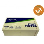 Sticky Note Pads, 100 sheets, 76x76mm, Pack of 12abc