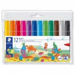 Staedtler Jumbo Markers, Assorted Colours, Pack of 12abc