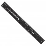 Recycled Plastic Ruler, 30cm, Blackabc