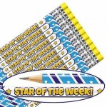 Star of the Week Pencils, Pack of 12, Blueabc