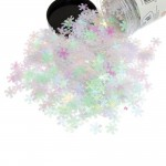 Snowflakes, 100g Tub, Iridescent Whiteabc