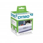 Dymo Labels, Paper, White, 89x36mm, Pack of 2abc