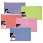 Foolscap Zippa Bag, EPPE, Assorted, Pack of 5abc