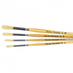 Paint Brushes, Hog Hair, Short, Size 8, Pack of 10abc