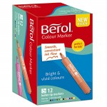 Berol Watercolour Markers, Bullet Tip, Assorted Colours, Pack of 12abc