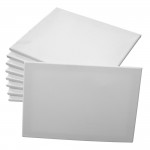 Stretched Canvas, Large, 405x610mm, Whiteabc