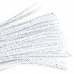 Pipe Cleaners, Pack of 50, White, 150 x 4mmabc