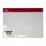 A5 Supazip Polythene Wallet, 255 x 180mm, Pack of 25 - Redabc