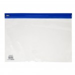 A4 Oversize Supazip Polythene Wallet, 405 x 255mm, Pack of 25 - Blueabc