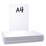 Show-me A4 Economy Drywipe Boards, Plain, Pack of 35abc