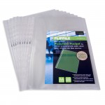 Punched Pockets, Pack of 100, A4 Recycledabc