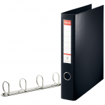 Ring Binders, A4, 40mm capacity, 4 Ring, Blackabc