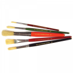 Paint Brushes, Hog Bristles, Standard, Pack of 5abc